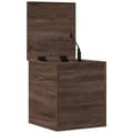 Miniatyrbilde 6 av 11: vidaXL Oppbevaringsboks brun eik 40x42x46 cm konstruert tre