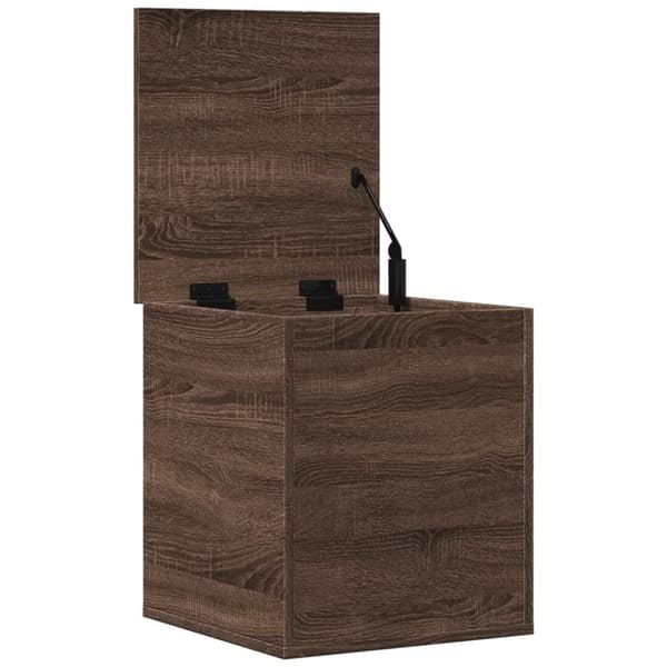 vidaXL Oppbevaringsboks brun eik 40x42x46 cm konstruert tre