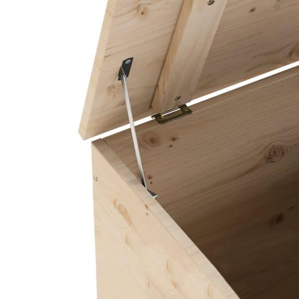 vidaXL Förvaringslåda med lock RANA 60x49x54 cm massiv furu