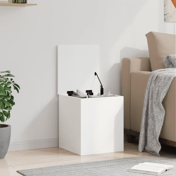 vidaXL Förvaringslåda vit 40x42x46 cm konstruerat trä