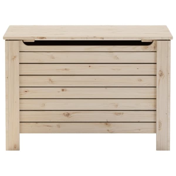 vidaXL opbevaringsboks med låg RANA 80x49x54 cm massivt fyrretræ