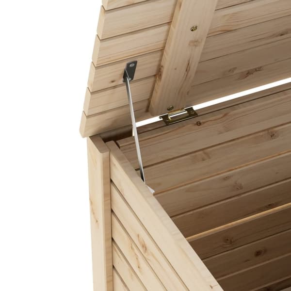 vidaXL Putekasse med lokk RANA 80x49x54 cm heltre furu