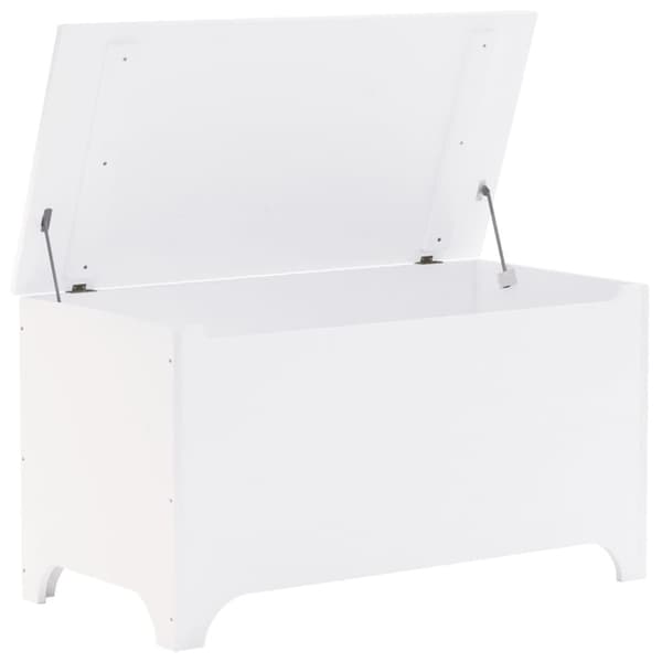 vidaXL opbevaringsboks med låg RANA 100x49x54 cm massivt fyrretræ hvid