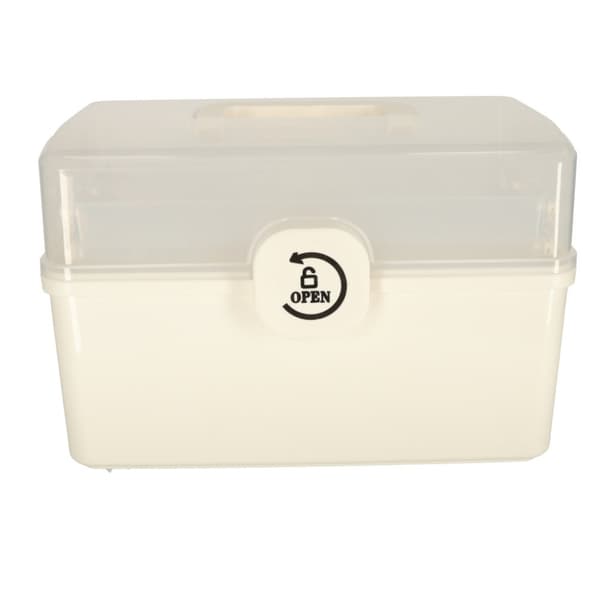 Organizer medicinbeholder medicin førstehjælpskasse til opbevaring af medicin 34x19x22,5cm