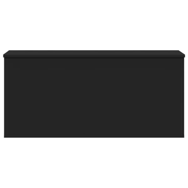 opbevaringsboks 100x42x46 cm konstrueret træ sort