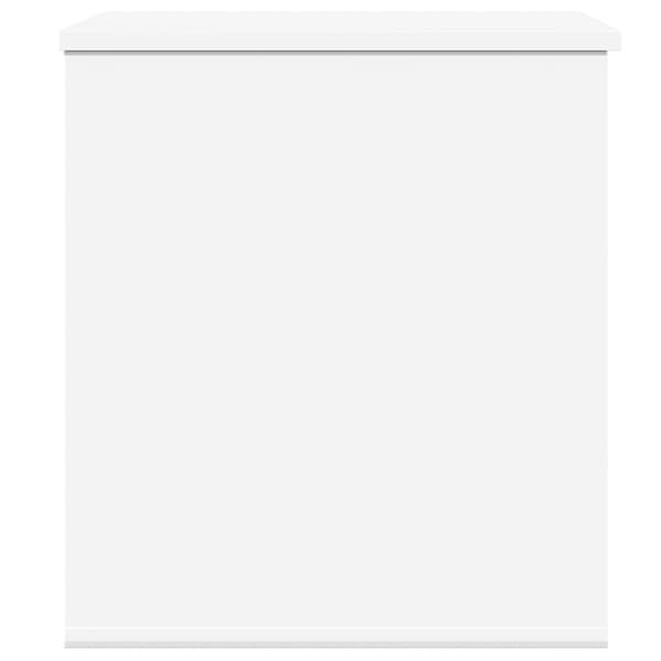 Förvaringslåda vit 60x42x46 cm konstruerat trä