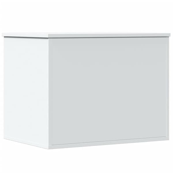 Förvaringslåda vit 60x42x46 cm konstruerat trä