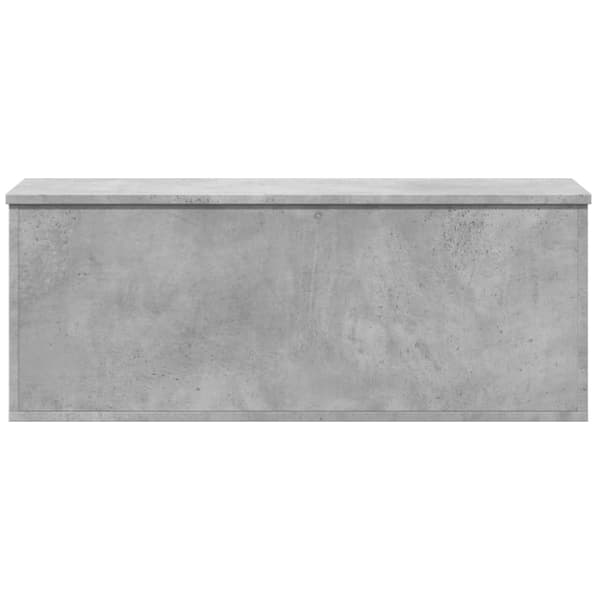 Säilytyslaatikko betoninharmaa 90x35x35 cm tekninen puu
