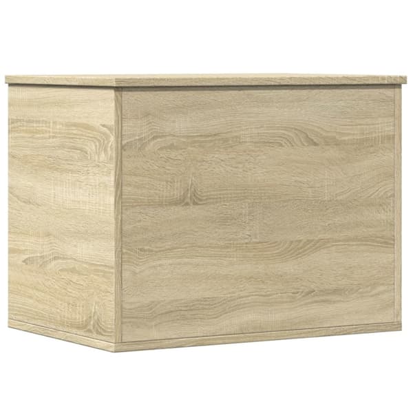 opbevaringsboks 60x42x46 cm konstrueret træ sonoma-eg