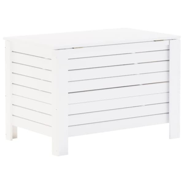 opbevaringsboks med låg RANA 100x49x54 cm massivt fyrretræ hvid