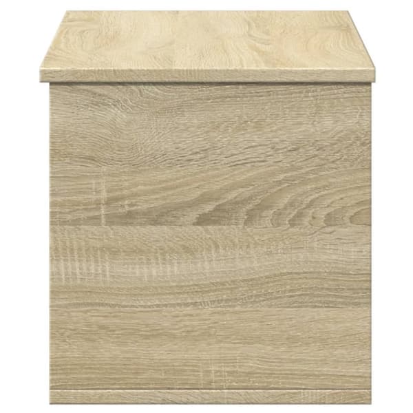 opbevaringsboks 90x35x35 cm konstrueret træ sonoma-eg