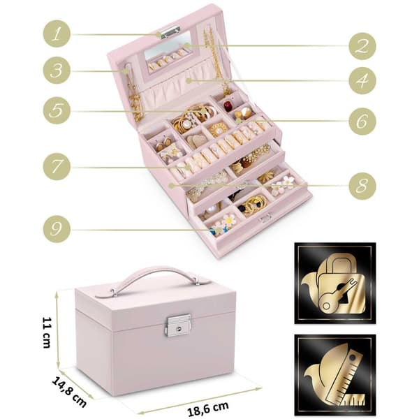 Smyckeskrin MS-700 Massido - rosa