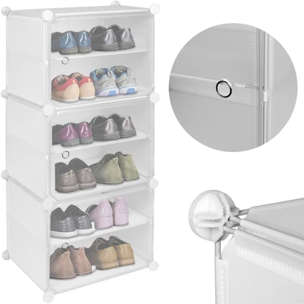 Pola modulopbygget garderobe skoskab, hvid