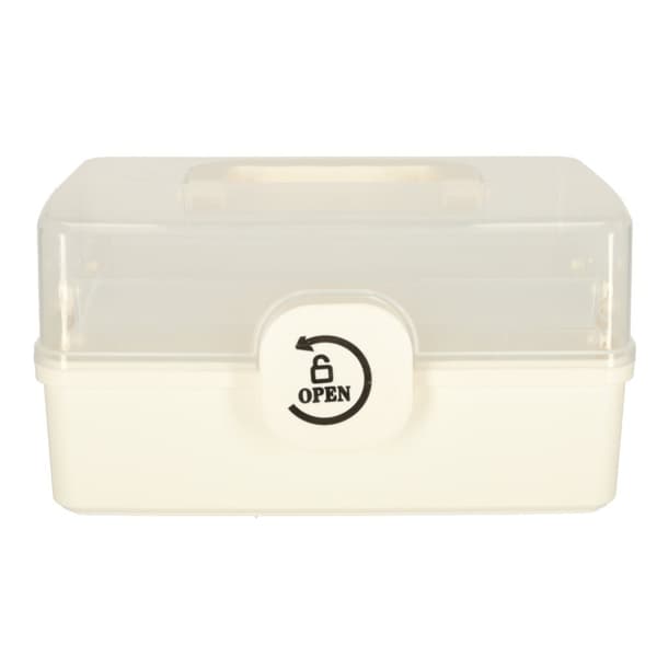 Organizer medicinbehållare medicin första hjälpen kit medicinförvaring 29x16x15cm
