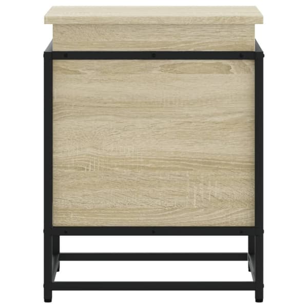 Förvaringslåda med lock sonoma-ek 40x40x51,5 cm konstruerat trä