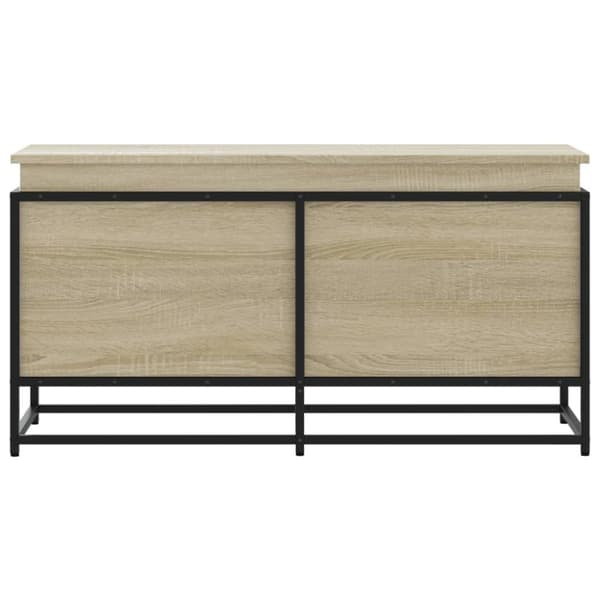 Förvaringslåda med lock sonoma-ek 100x40x51,5cm konstruerat trä
