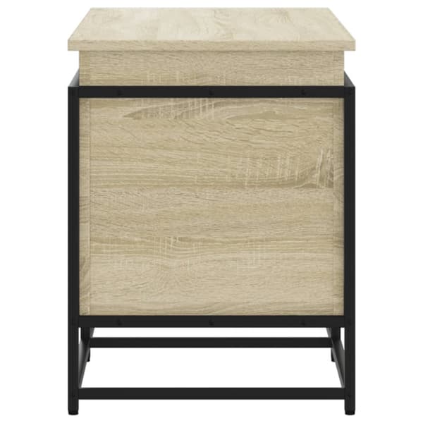 Förvaringslåda med lock sonoma-ek 100x40x51,5cm konstruerat trä