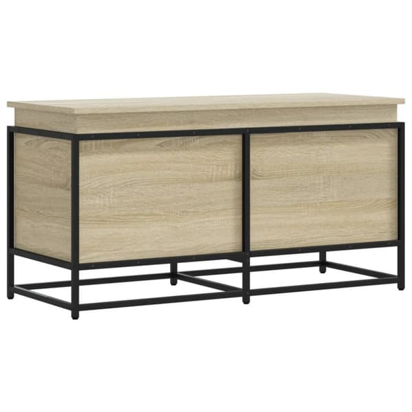 Förvaringslåda med lock sonoma-ek 100x40x51,5cm konstruerat trä