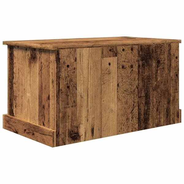 opbevaringskasse 70x40x38 cm konstrueret træ antikt træ