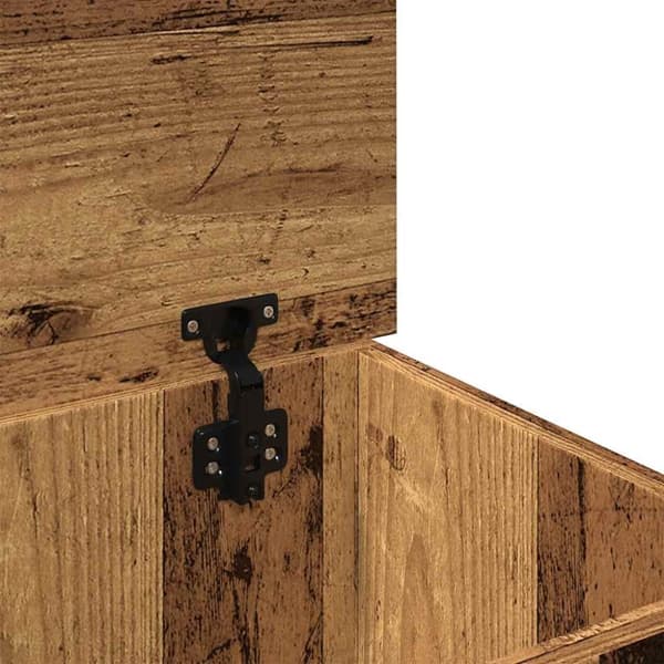 opbevaringskasse 70x40x38 cm konstrueret træ antikt træ