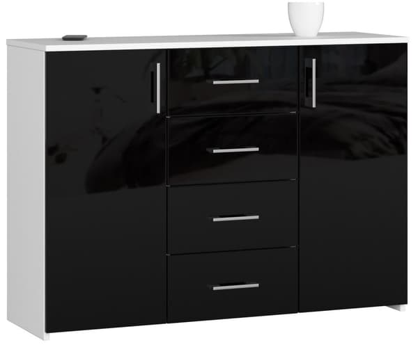 KOMMODE K45 SORT GLANSE