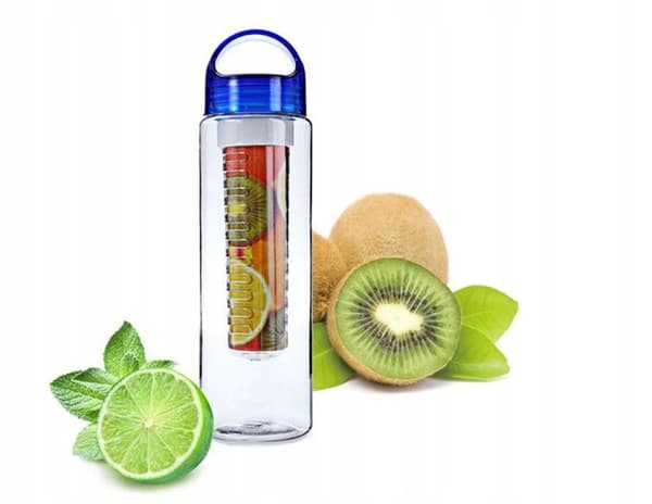 FLASKA med mintfruktinsats 700 ml LÄTT STOR
