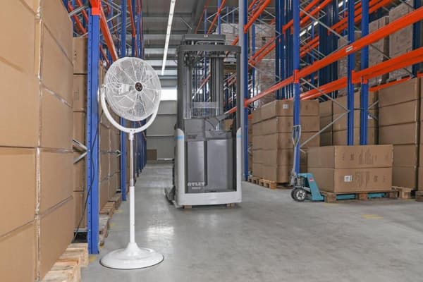 CasaFan SPEED2PROTECT IP54 SL Pystytuuletin 120 W (Ø xh) 495 mm x 1215 mm Valkoinen