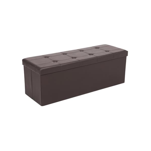 Sits bröst 110 cm konstläder brun