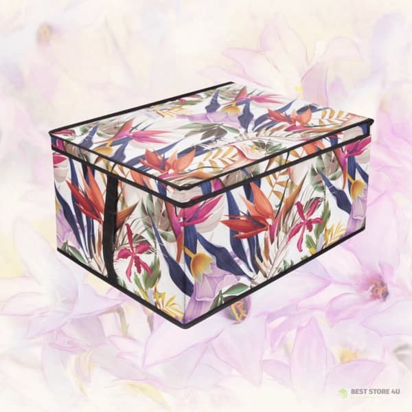 BLOMSTERIG garderobsorganisatör med lock 50x40x25cm