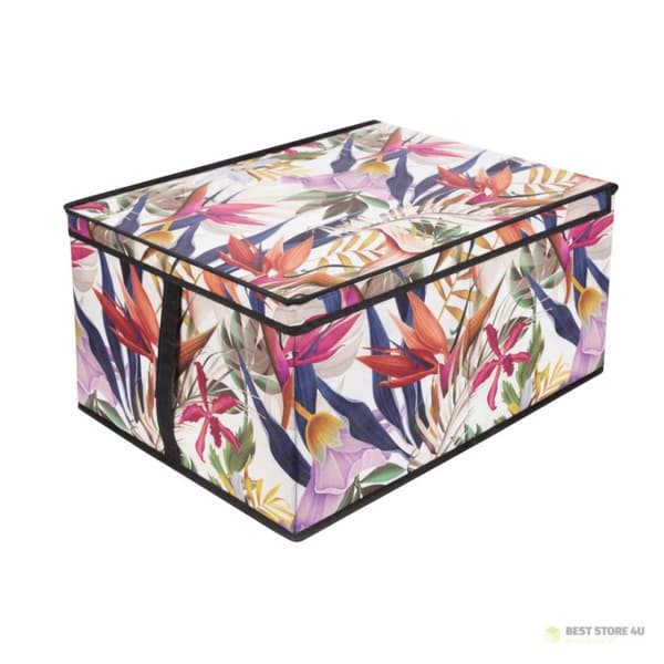 BLOMSTERIG garderobsorganisatör med lock 50x40x25cm