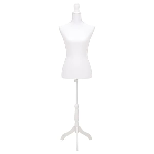 vidaXL Mallinukke naisen torso valkoinen