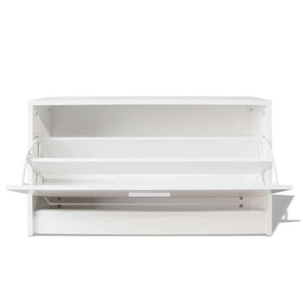 vidaXL Skooppbevaringsbenk Hvit 80x24x45 cm