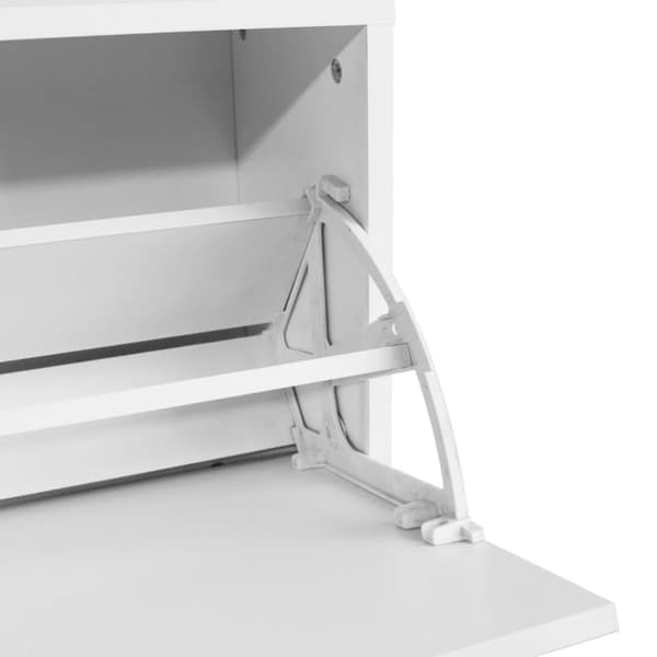 vidaXL Skooppbevaringsbenk Hvit 80x24x45 cm