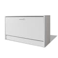 Miniatyrbilde 1 av 6: vidaXL Skooppbevaringsbenk Hvit 80x24x45 cm