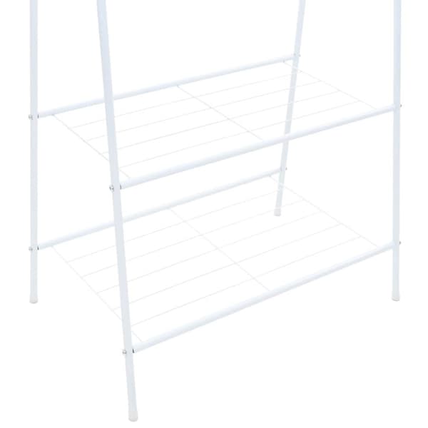 vidaXL tøjstativ 59 x 35 x 150 cm hvid