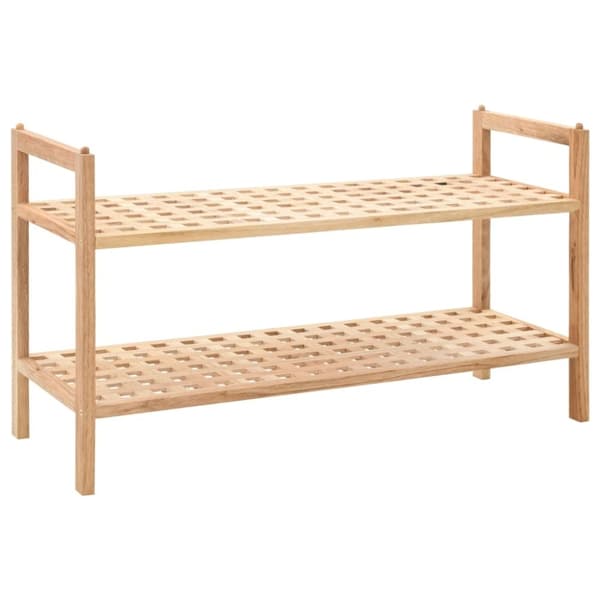 vidaXL skoreol massivt valnøddetræ 69 x 26 x 40 cm