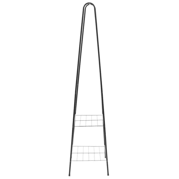 vidaXL Klädställning 59x35x150 cm svart