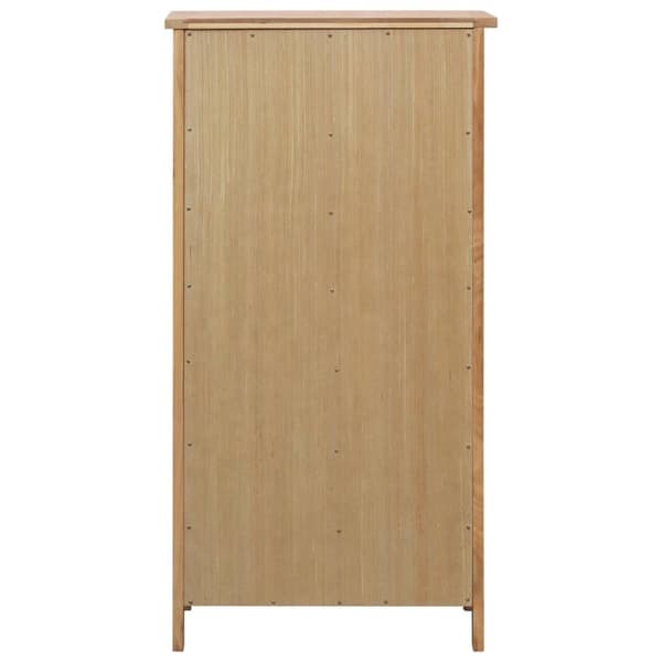 vidaXL Skoskåp 76x37x105 cm massivt ekträ