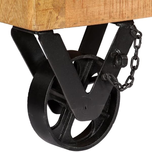 vidaXL Skoskap 86x35x55 cm heltre mango