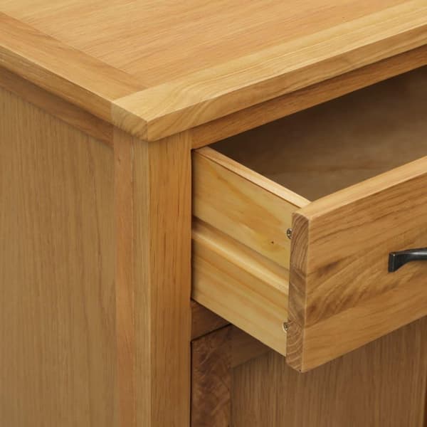 vidaXL skoskab 76x37x105 cm massivt egetræ