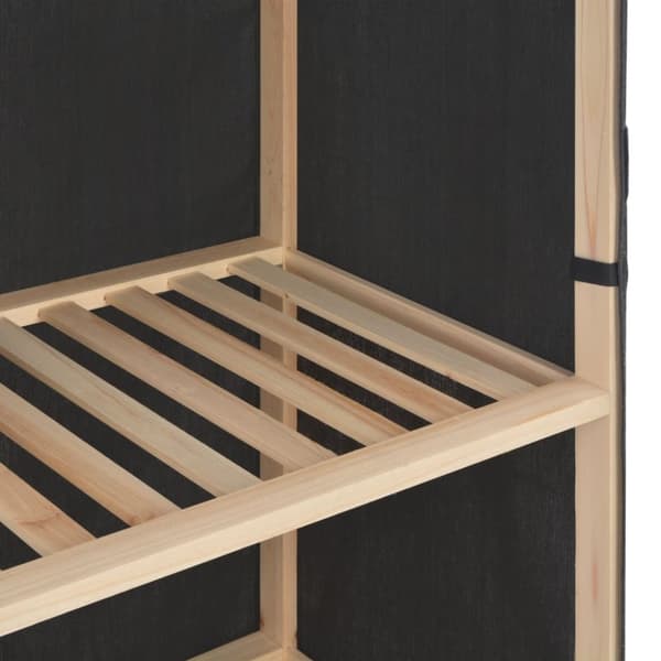 vidaXL skoskab med overtræk 79 x 40 x 80 cm stof grå