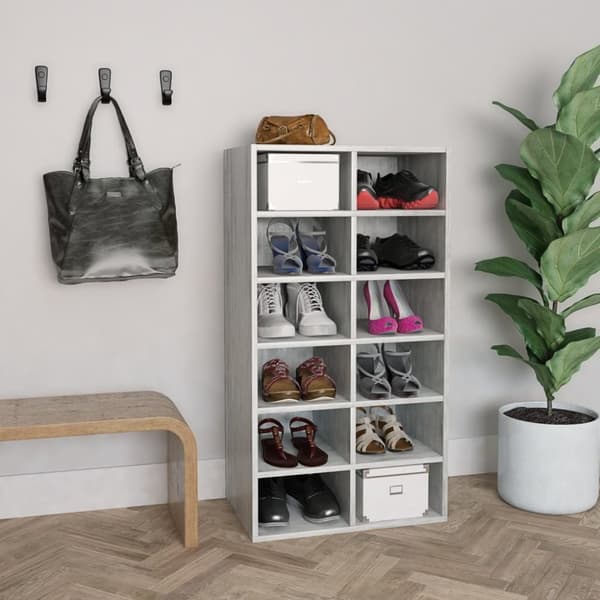 vidaXL skoreol 54x34x100,5 cm konstrueret træ betongrå