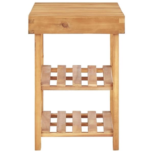 vidaXL Skostativ 70x32x46 cm heltre akasie