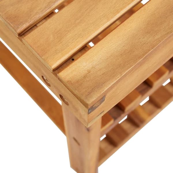 vidaXL Skostativ 70x32x46 cm heltre akasie