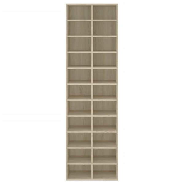 vidaXL Skoskap sonoma eik 54x34x183 cm sponplate