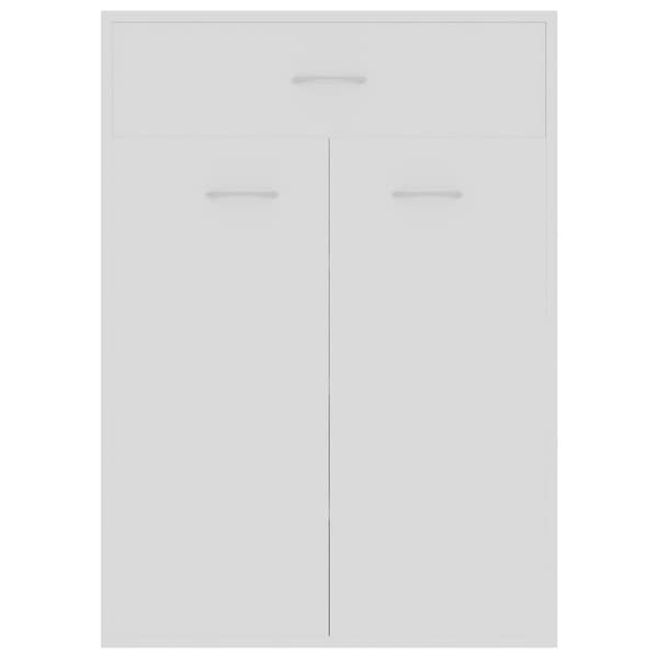 vidaXL Skoskåp vit 60x35x84 cm konstruerat trä