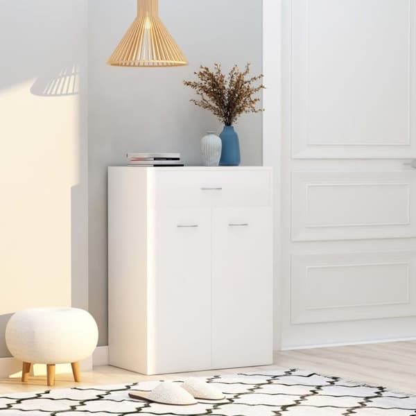 vidaXL skoskab 60x35,5x84 cm konstrueret træ hvid