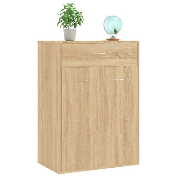 vidaXL skoskab 60x35x84 cm konstrueret træ sonoma-eg