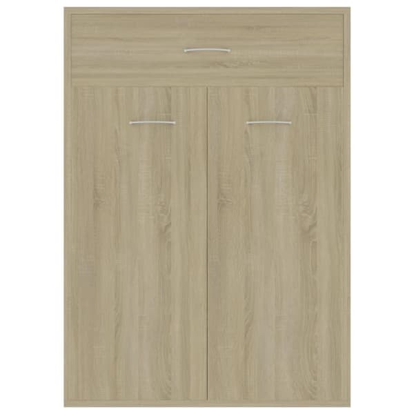 vidaXL skoskab 60x35x84 cm konstrueret træ sonoma-eg