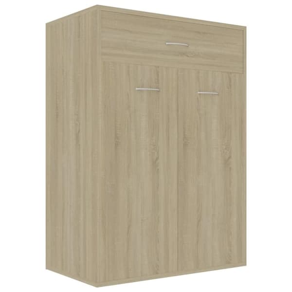 vidaXL skoskab 60x35x84 cm konstrueret træ sonoma-eg